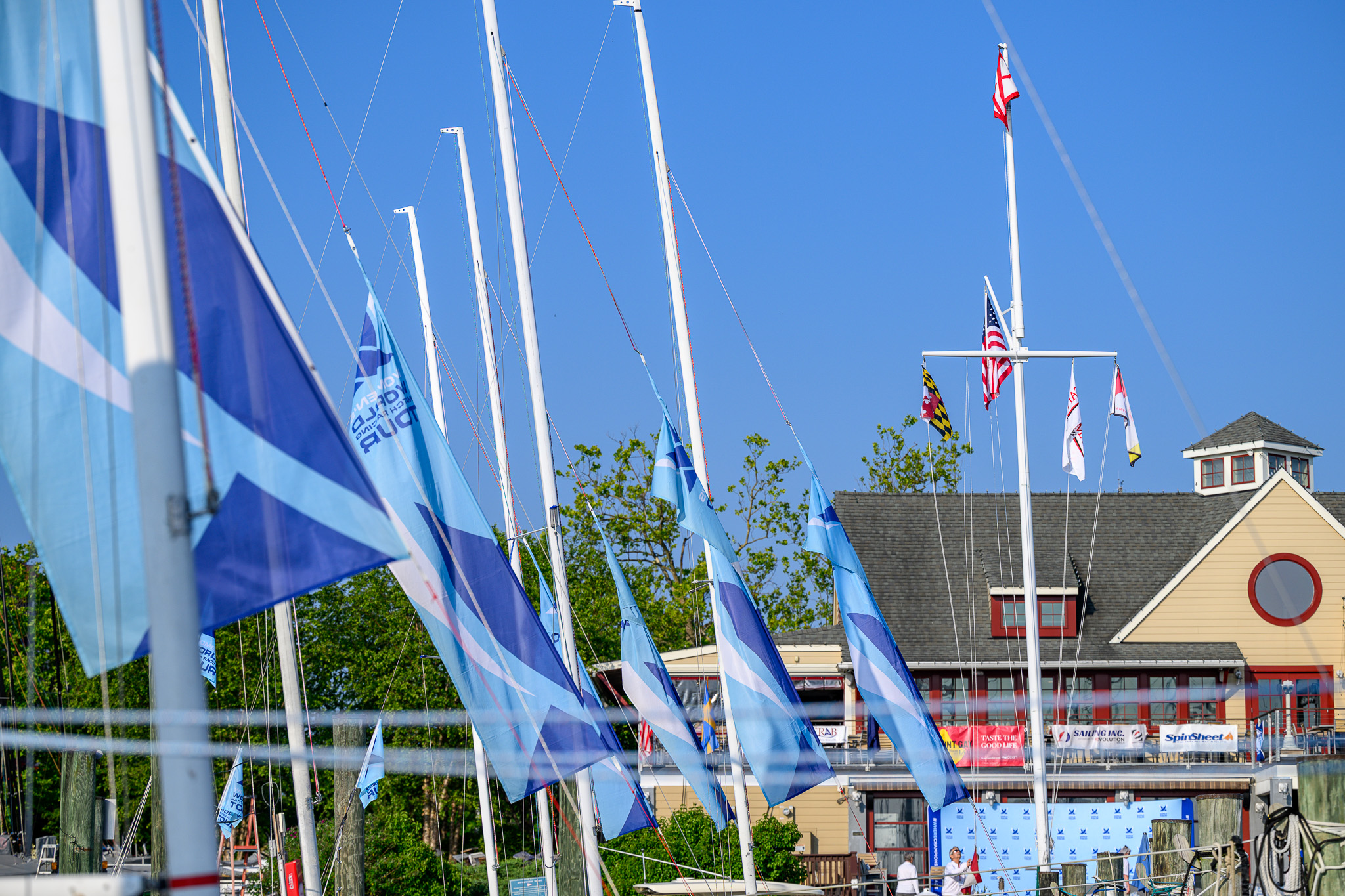 Match racing action on Day 1
